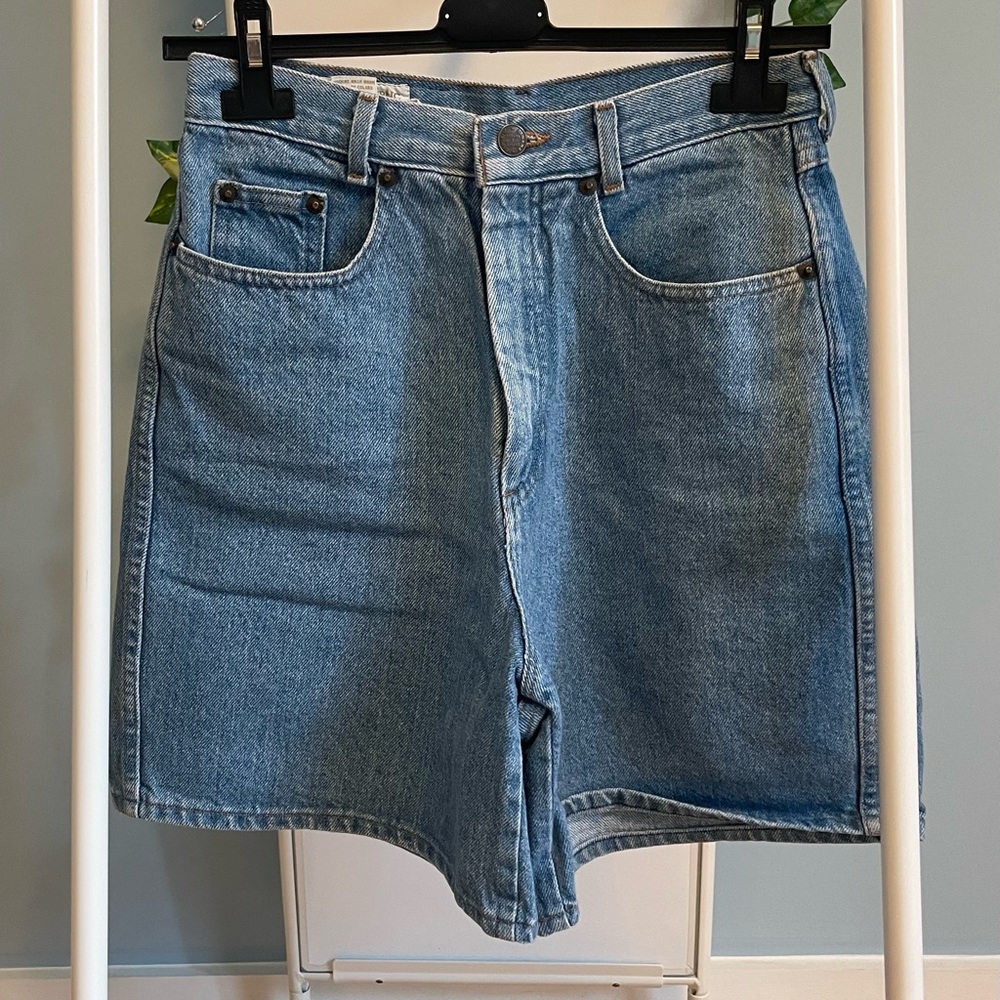 Banana Republic Original 80s Vintage Blue Denim Shorts